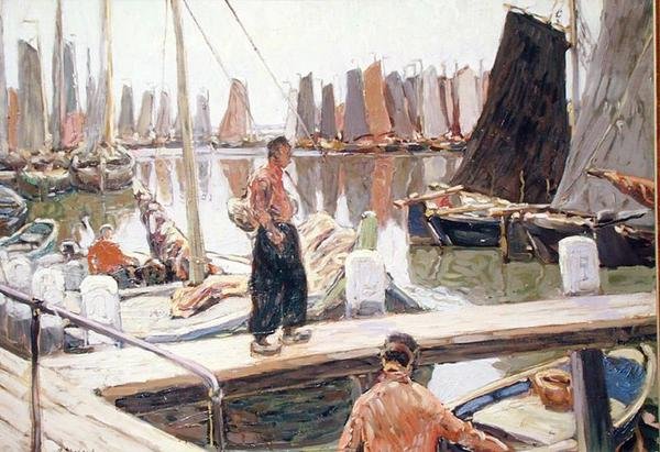 Żaglówki, Spokój autorstwa Mikhail Alexandrovich Demianov