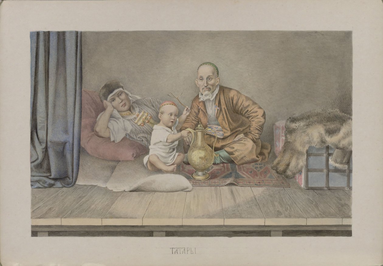 Tatarzy, 1862. autorstwa Mikhail Stepanovich Znamensky