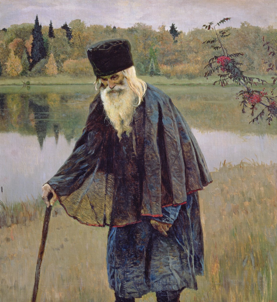 Pustelnik, 1888 autorstwa Mikhail Vasilievich Nesterov
