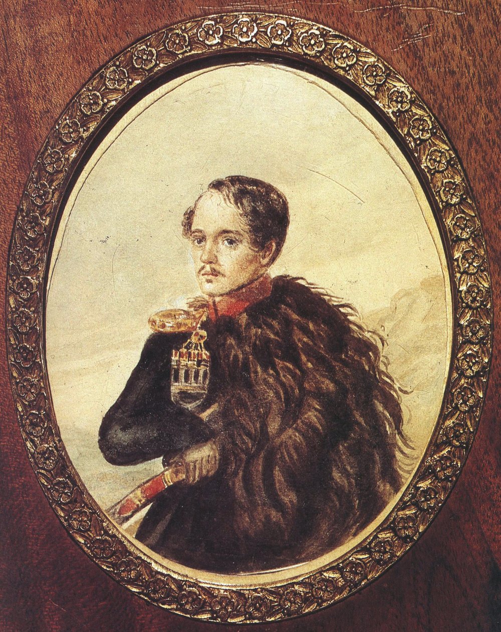 Autoportret, 1837 autorstwa Mikhail Yuryevich Lermontov