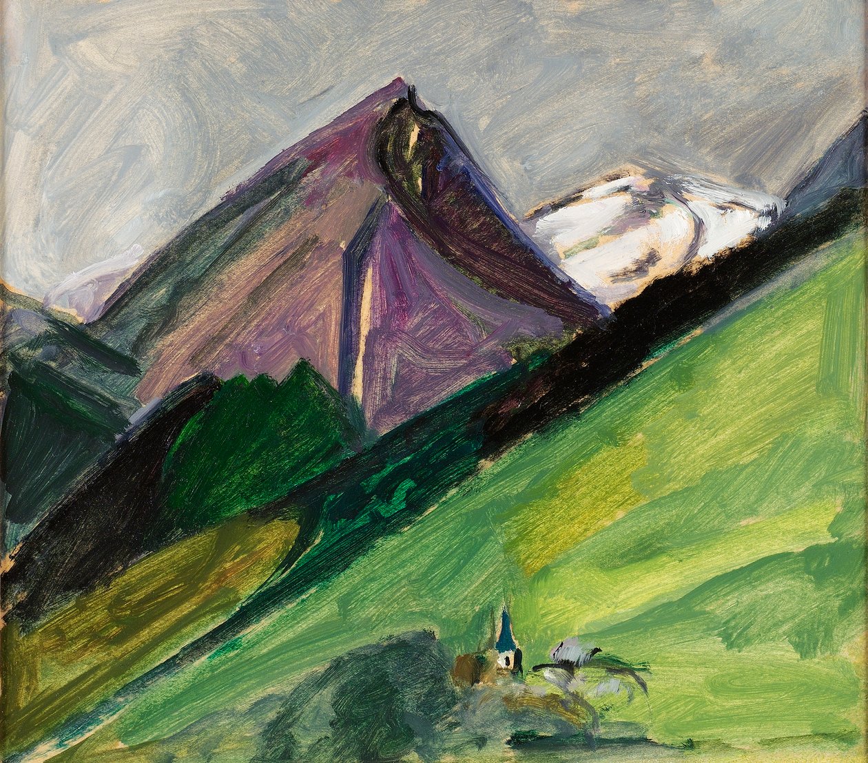 Kościół Górski, ok. 1925, autorstwa Mildred Bendall