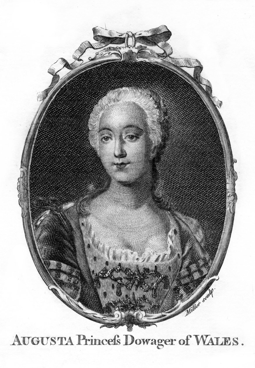 Augusta, księżna Walii, 1719-1772. autorstwa Miller