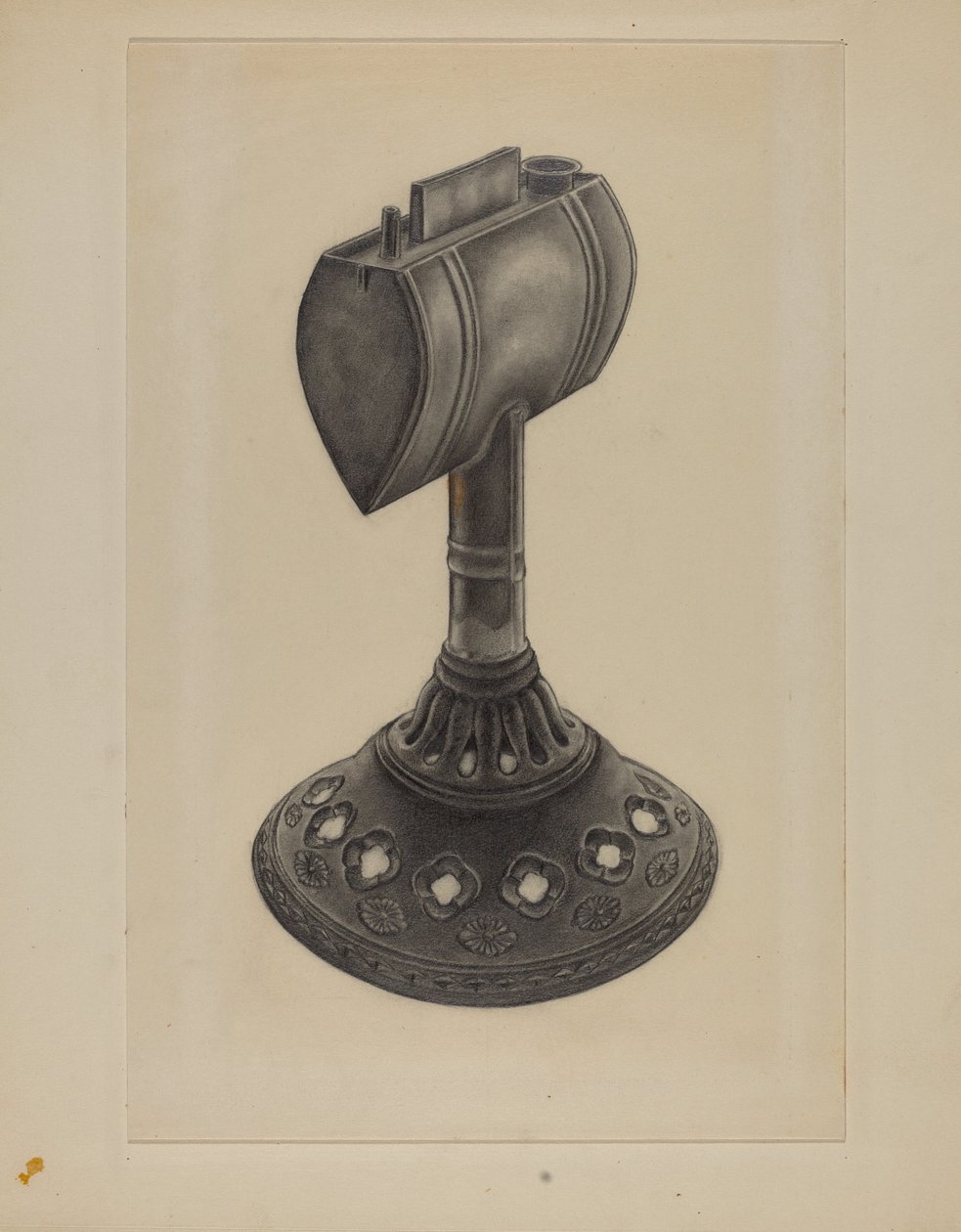 Lampa naftowa smalcu autorstwa Milton Grubstein