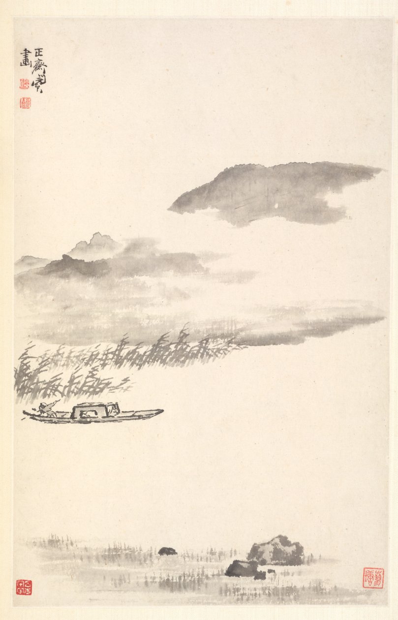 Krajobraz rzeczny, 1788. autorstwa Min Zhen