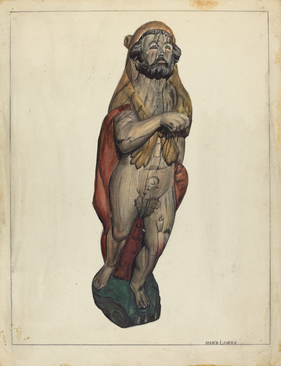 Figurant: Herkules, ok. 1930 r. 1940. autorstwa Mina Lowry