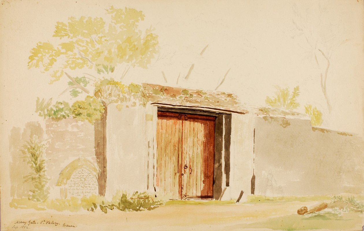 Abbey Gate-St. Valery autorstwa Miner Kilbourne Kellogg