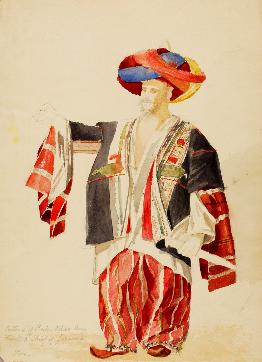 Kostium Beder Khan Bey, b.d. autorstwa Miner Kilbourne Kellogg
