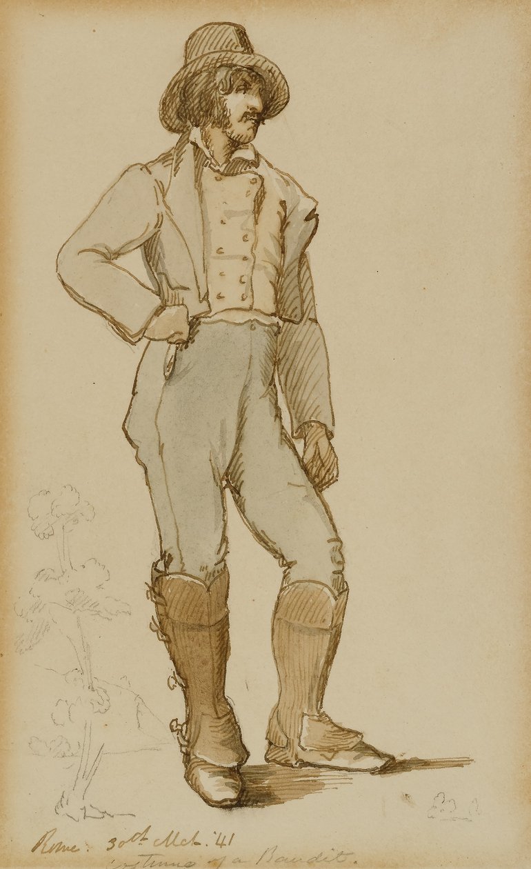 Kostium bandyty, Rzym autorstwa Miner Kilbourne Kellogg
