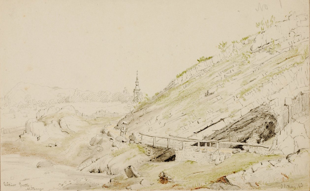 Zewnętrzna grota, Aldberg autorstwa Miner Kilbourne Kellogg