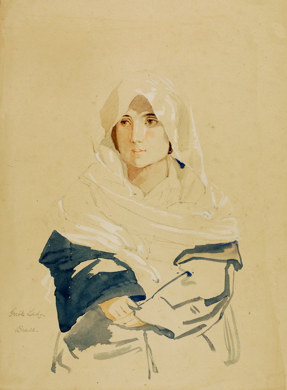 Grecka dama, Brusa, b.d. autorstwa Miner Kilbourne Kellogg