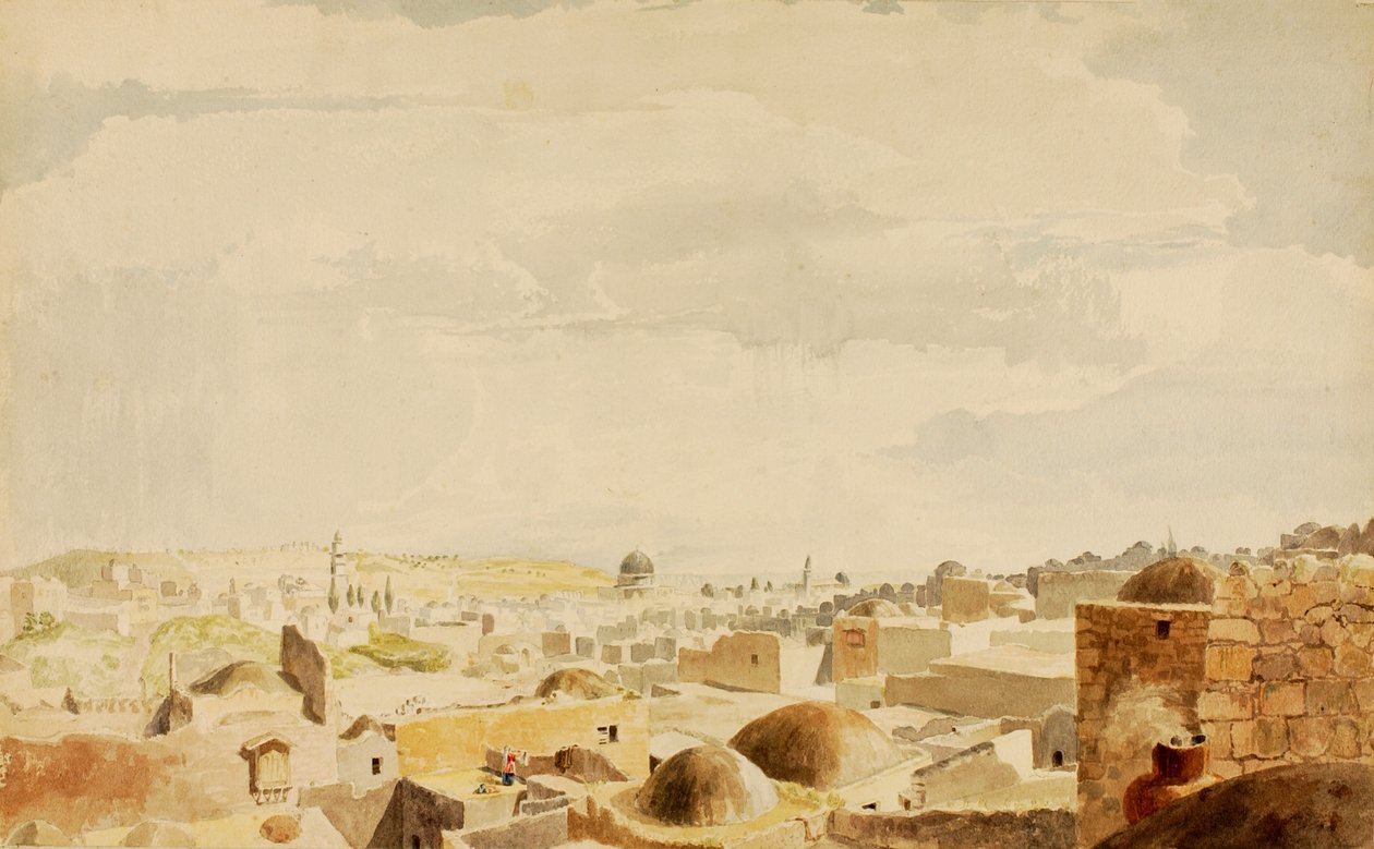Jerozolima, Izrael, 1844. autorstwa Miner Kilbourne Kellogg
