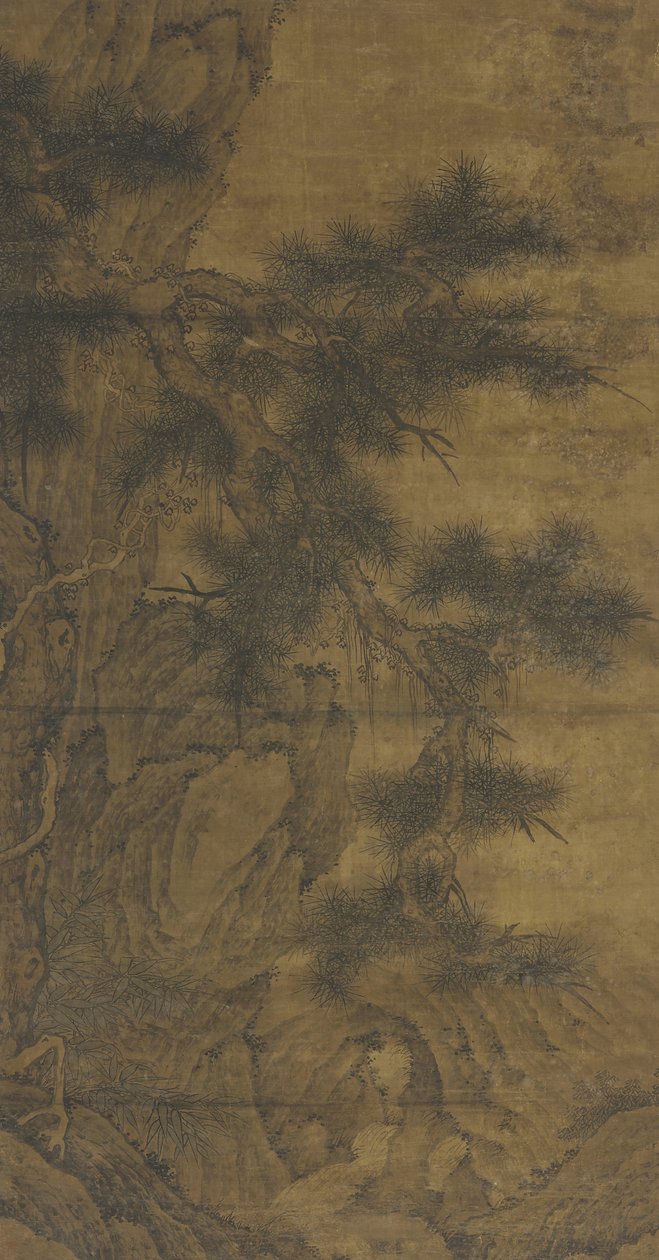 sosna i potok autorstwa Ming Dynasty Chinese School