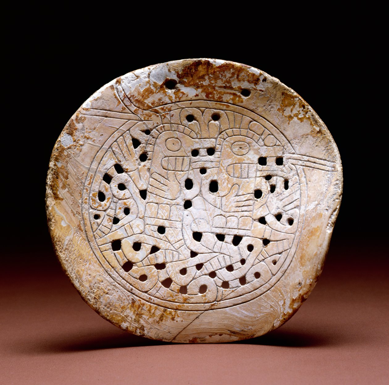 Pocisk ryngrafowy, Dallas Phase, 1300-1500 (muszla morska) autorstwa Mississippian culture