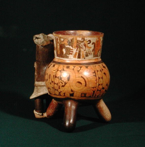 Garnek na trójnogu (ceramiczny) autorstwa Mixtec Puebla Mixtec Puebla