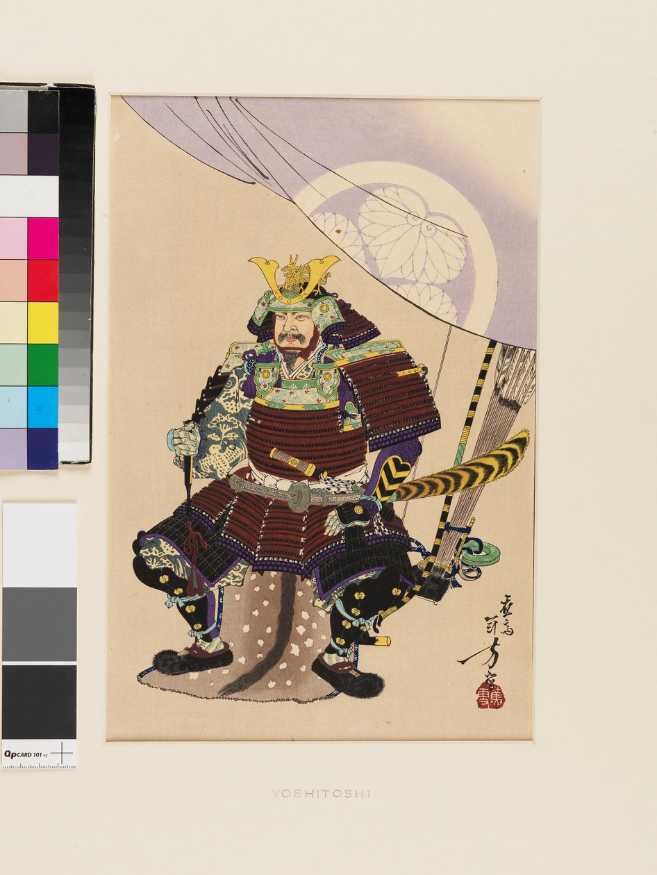 Tokugawa Ieyasu, koniec XIX - początek XX wieku (drzeworyt) autorstwa Mizuno Toshikata