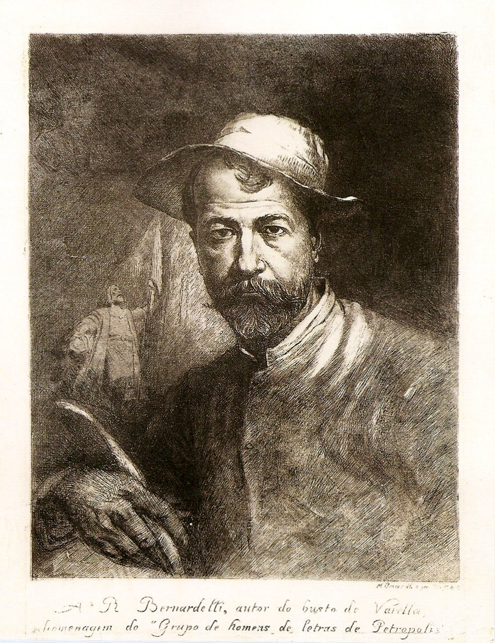 Portret Rodolpho Bernardelli autorstwa Modesto Brocos