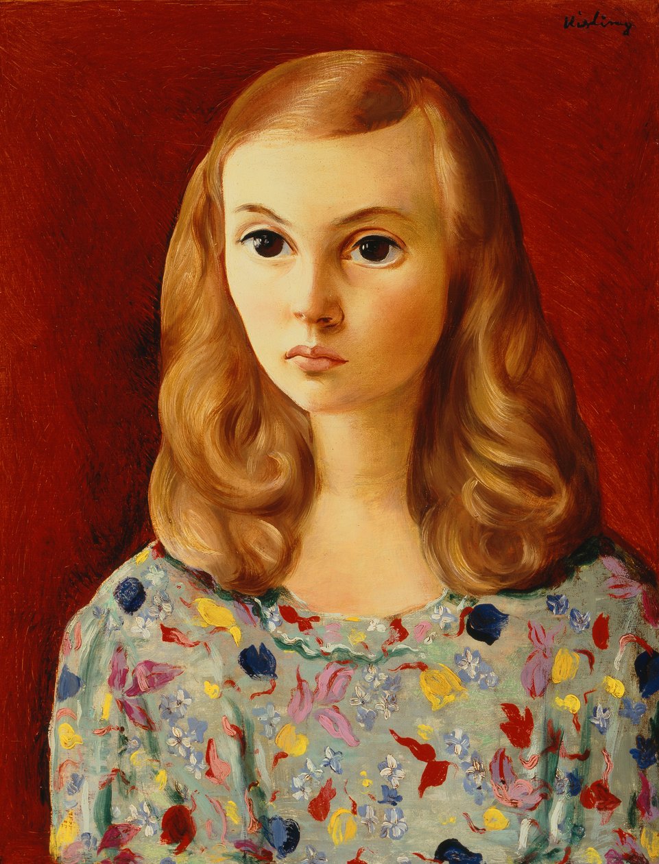 Portret kobiety autorstwa Moise Kisling