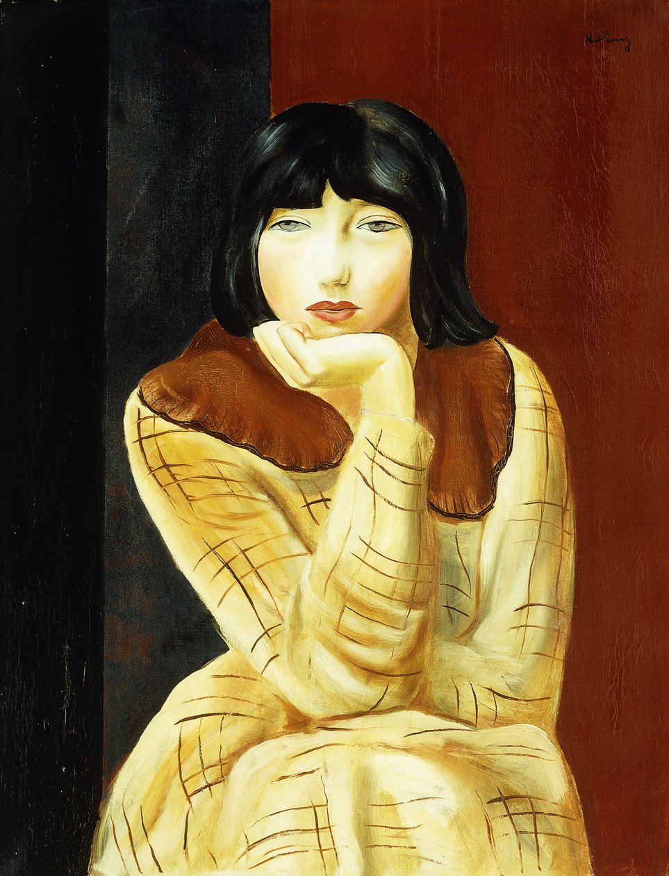 Młoda kobieta siedząca; Jeune Femme Assise autorstwa Moise Kisling