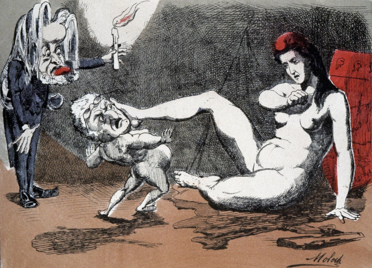 Thiers e Mariannepolish autorstwa Moloch (1849 1909)