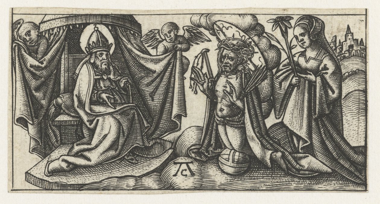 Chrystus przed tronem Bożym autorstwa Monogrammist AC