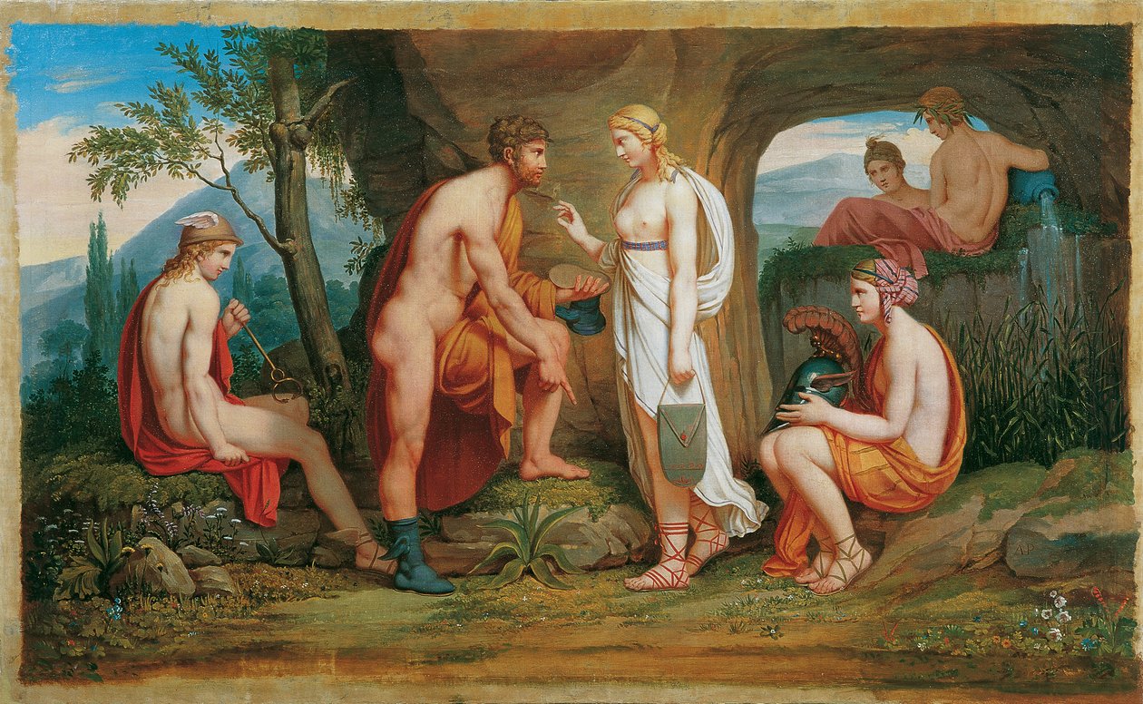 Perseusz i nimfy autorstwa Monogrammist A. P.