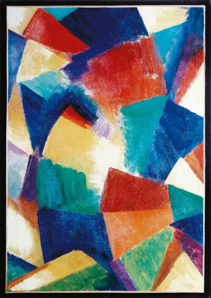 USA, Synchromia w niebieskim fiolecie, Studium autorstwa Morgan Russell