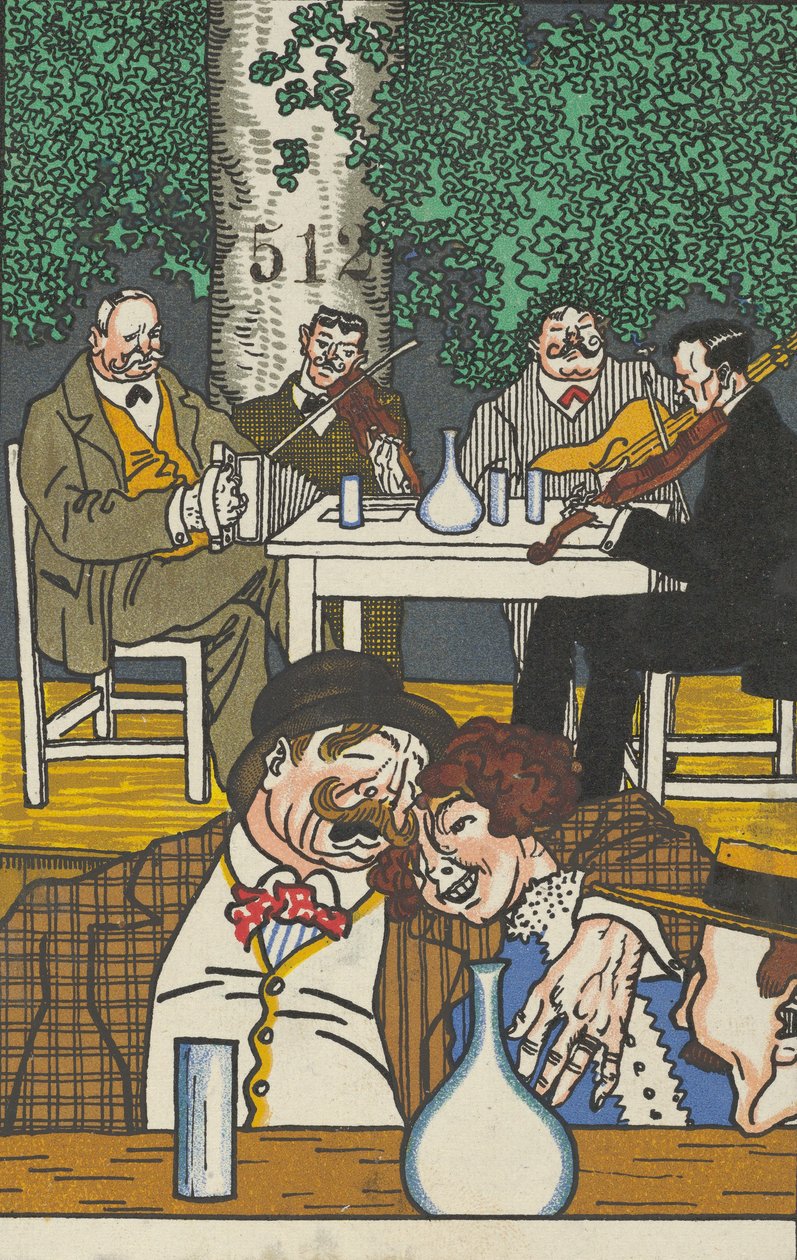 W Heuriger, 1911. autorstwa Moritz Jung