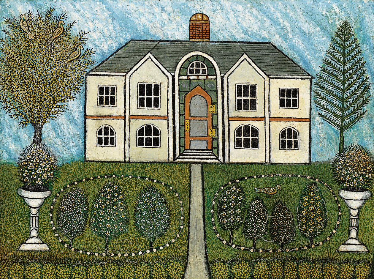 Dom z fontannami autorstwa Morris Hirshfield