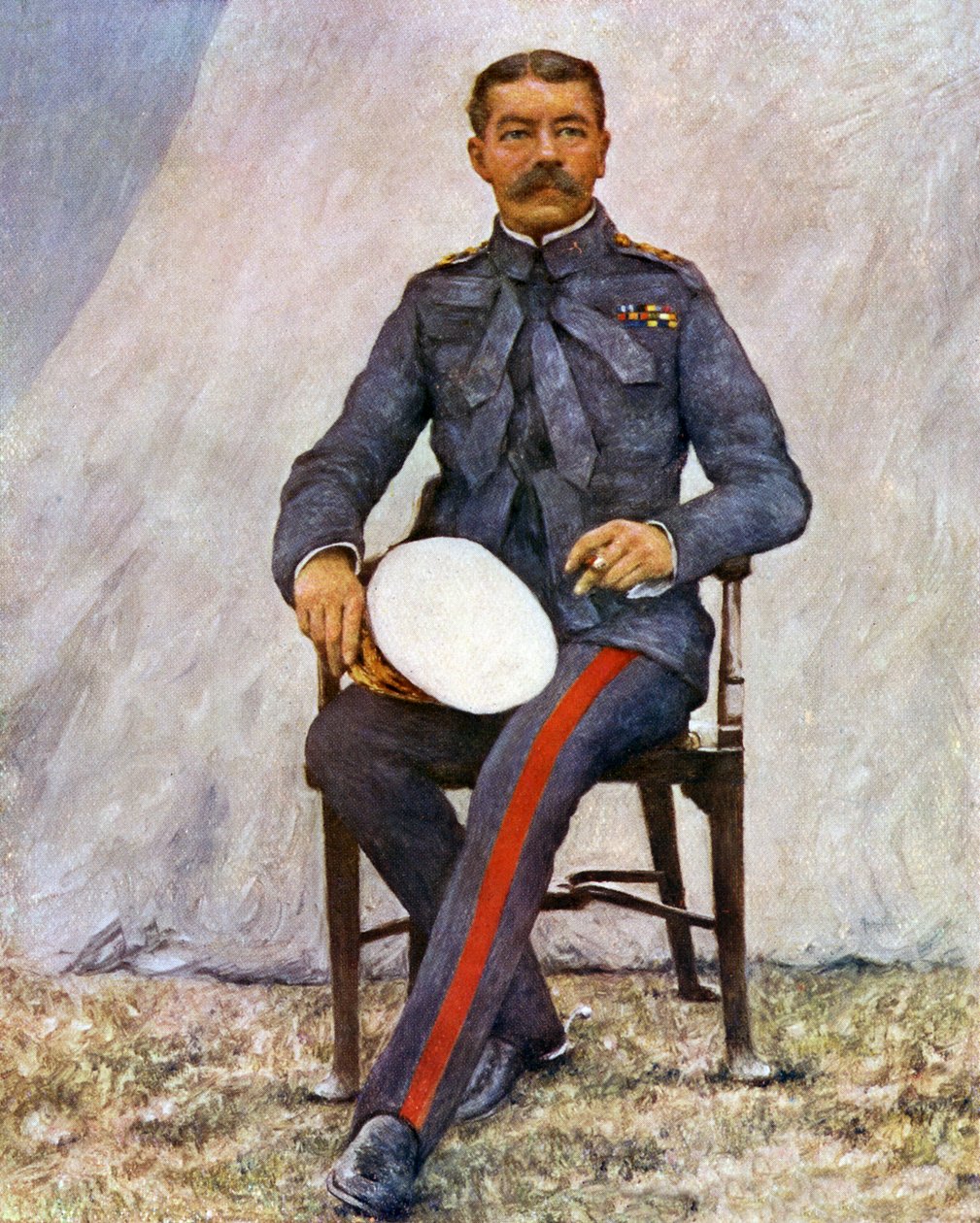 Naczelny dowódca Lord Kitchener, Delhi Durbar 1903 autorstwa Mortimer Ludington Menpes