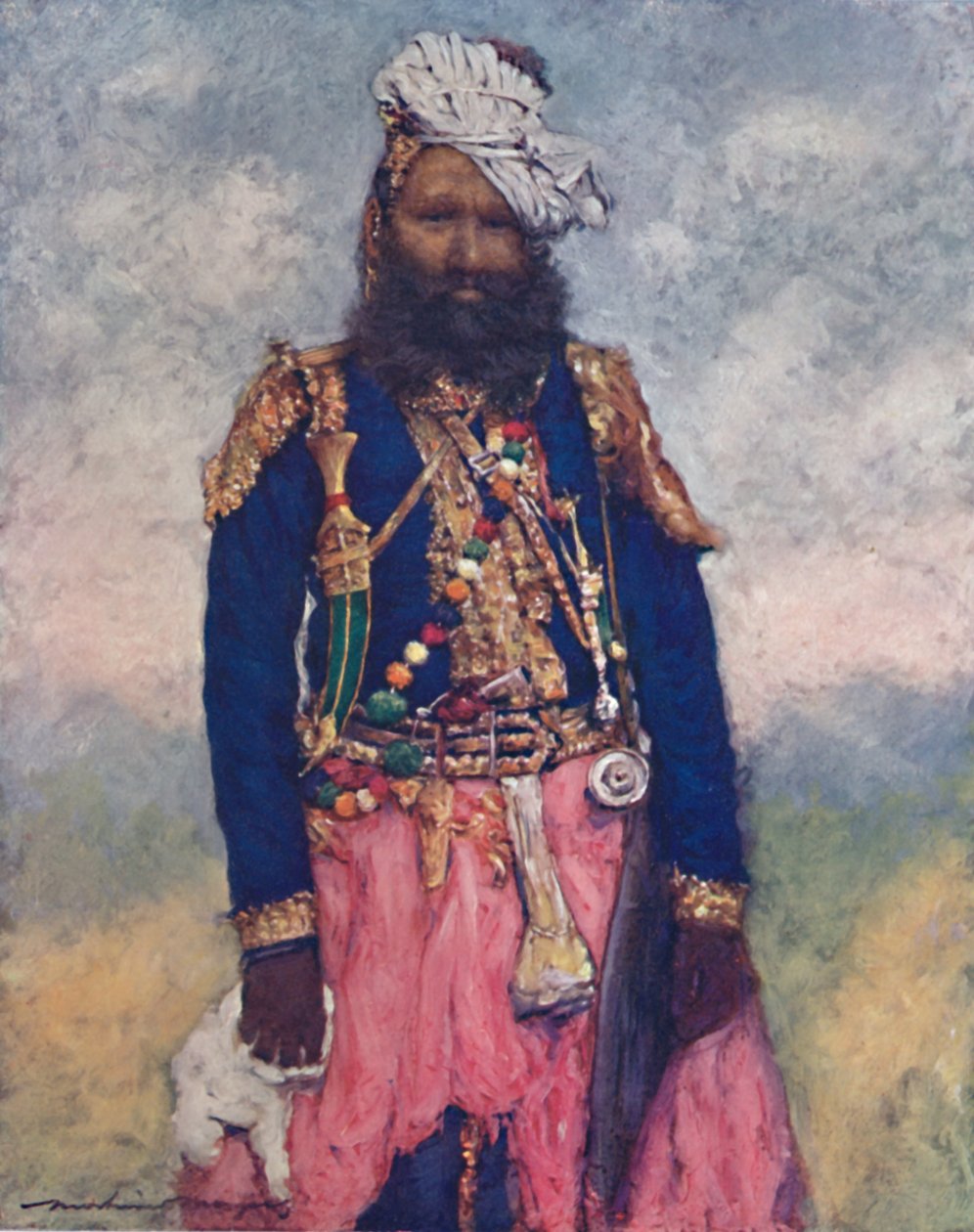 Retainer z Rajgargh, 1903 autorstwa Mortimer L Menpes