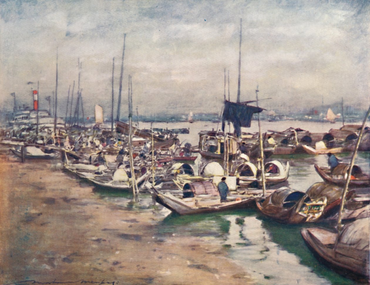 „Scena rzeczna”, 1903 autorstwa Mortimer L Menpes