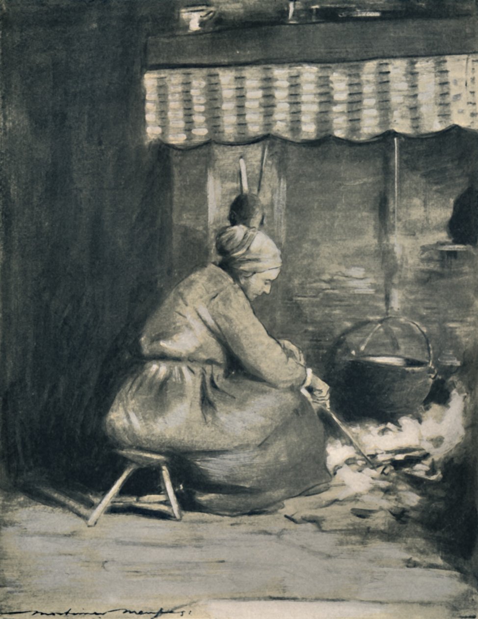 „Staromodne palenisko”, 1903 r. autorstwa Mortimer L Menpes