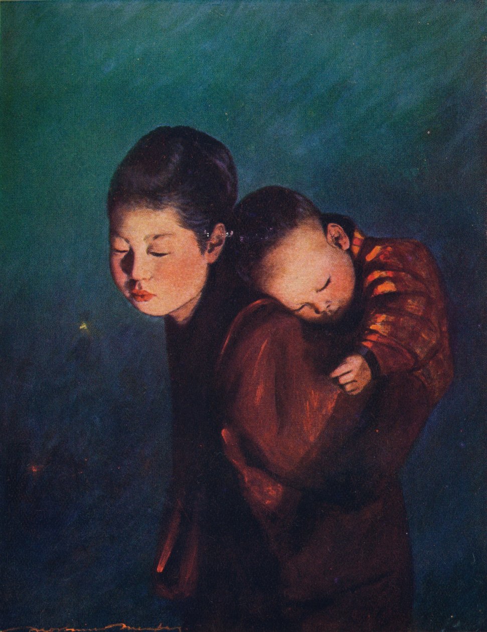 „Z ciężarem”, c1887, 1901 autorstwa Mortimer L Menpes