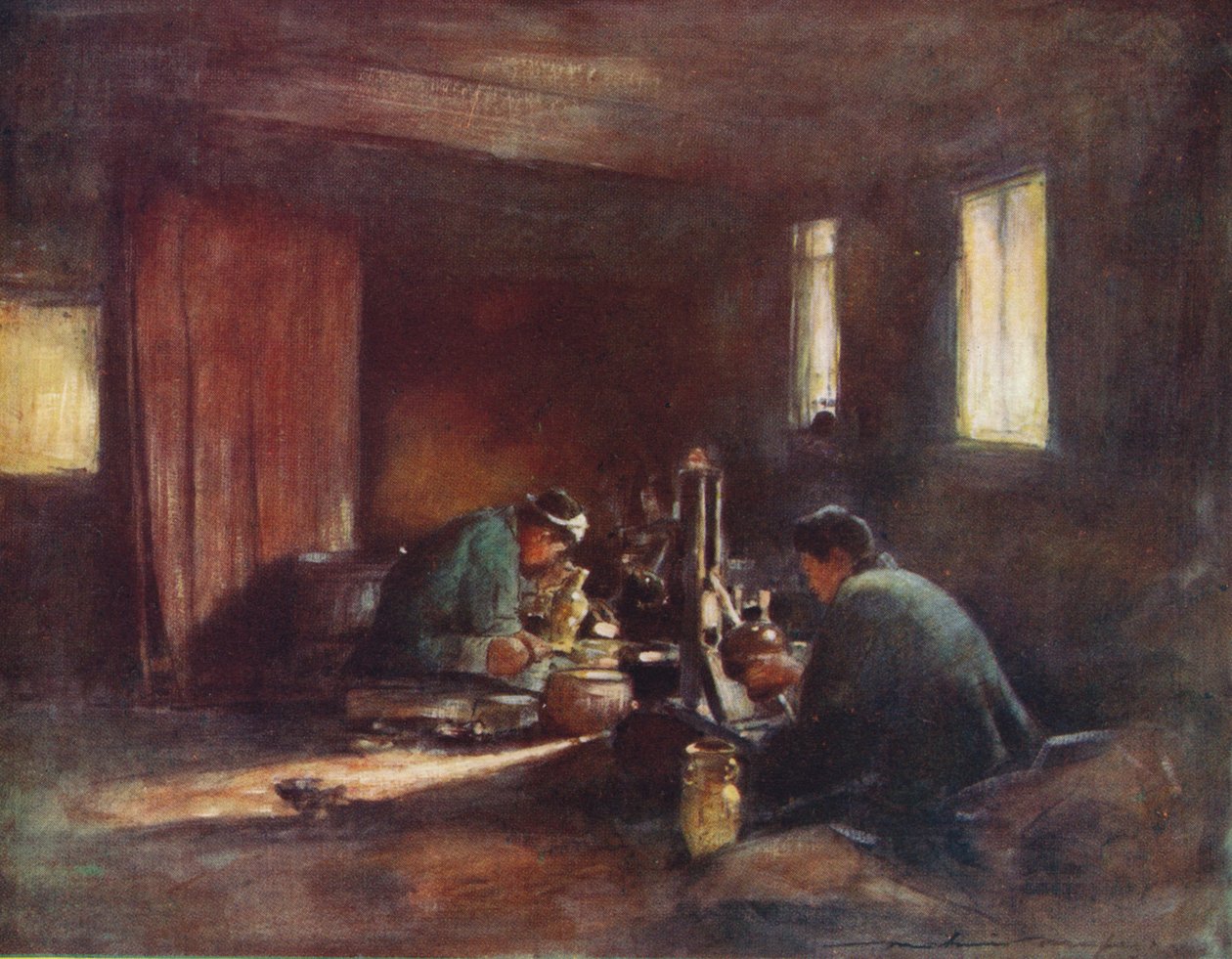 „Robotnicy brązowi”, c1887, 1901 autorstwa Mortimer L Menpes