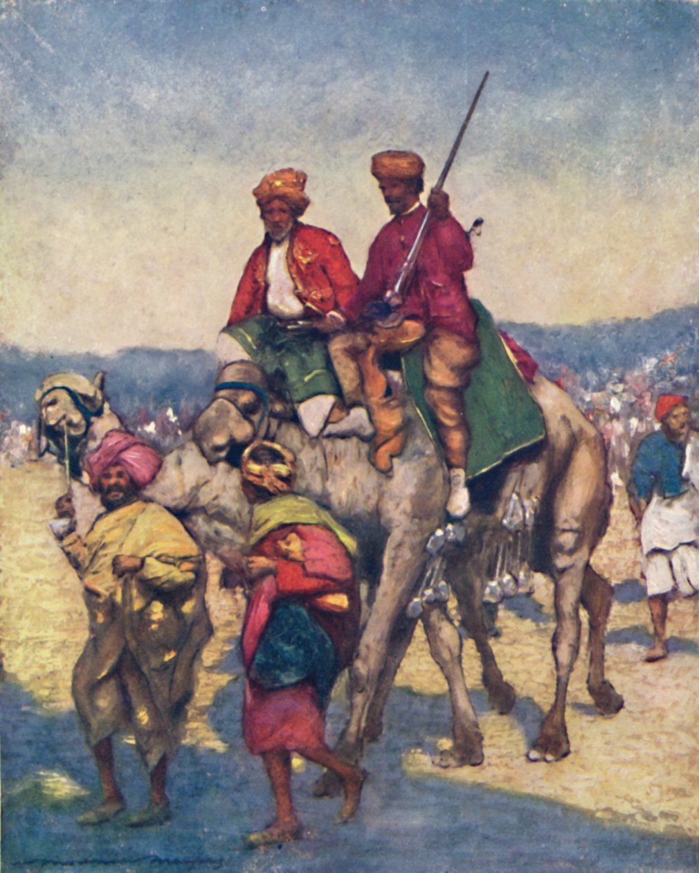 „Wielbłądy z Mysore”, 1903 autorstwa Mortimer L Menpes