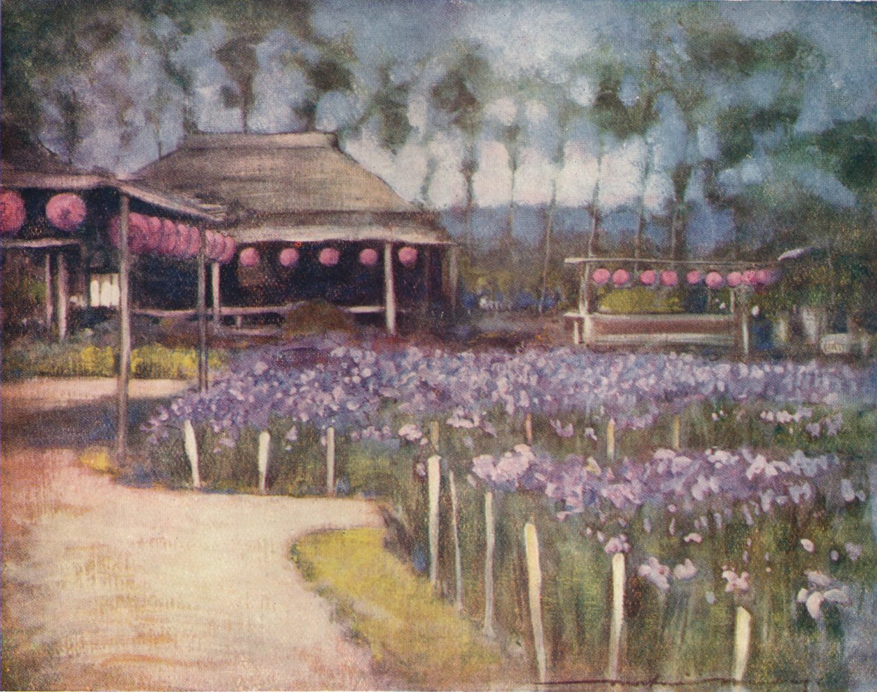 „Ogród Irysów”, c1887, 1901 autorstwa Mortimer L Menpes
