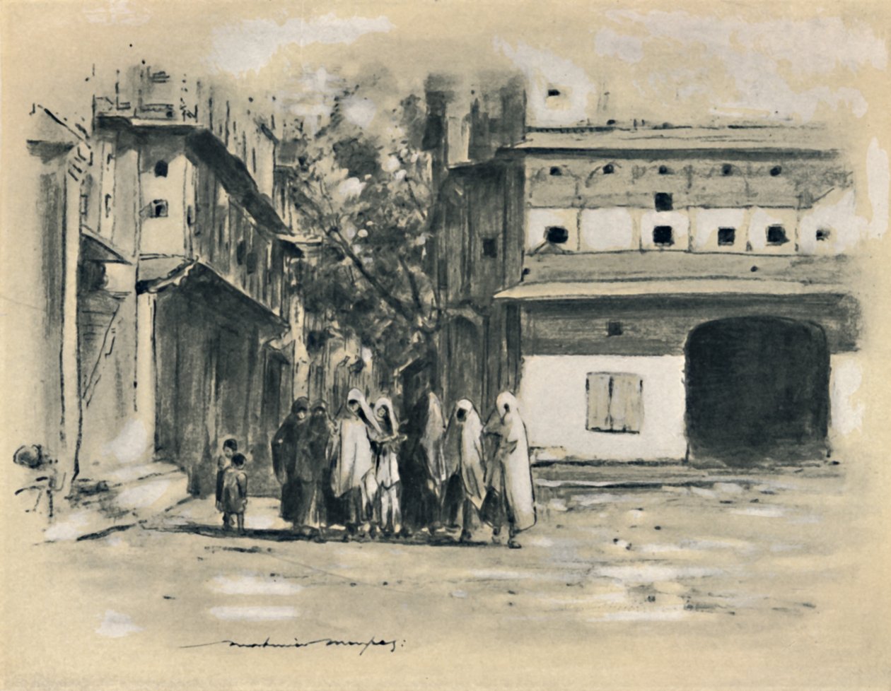 „Muzułmanka”, 1903 autorstwa Mortimer L Menpes