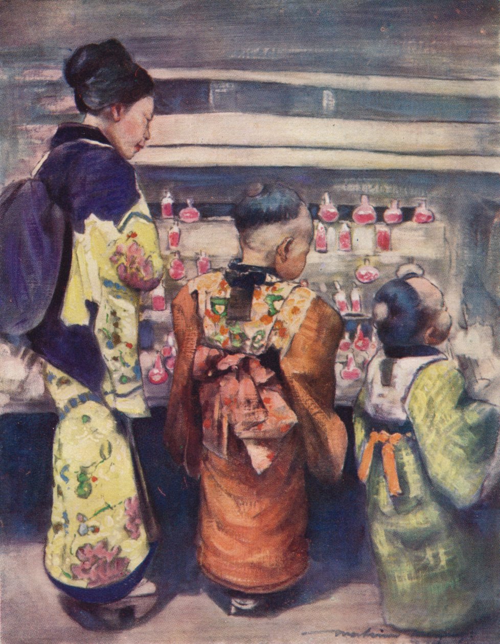 „Stragan z cukrem i wodą”, c1887, 1901 r. autorstwa Mortimer L Menpes