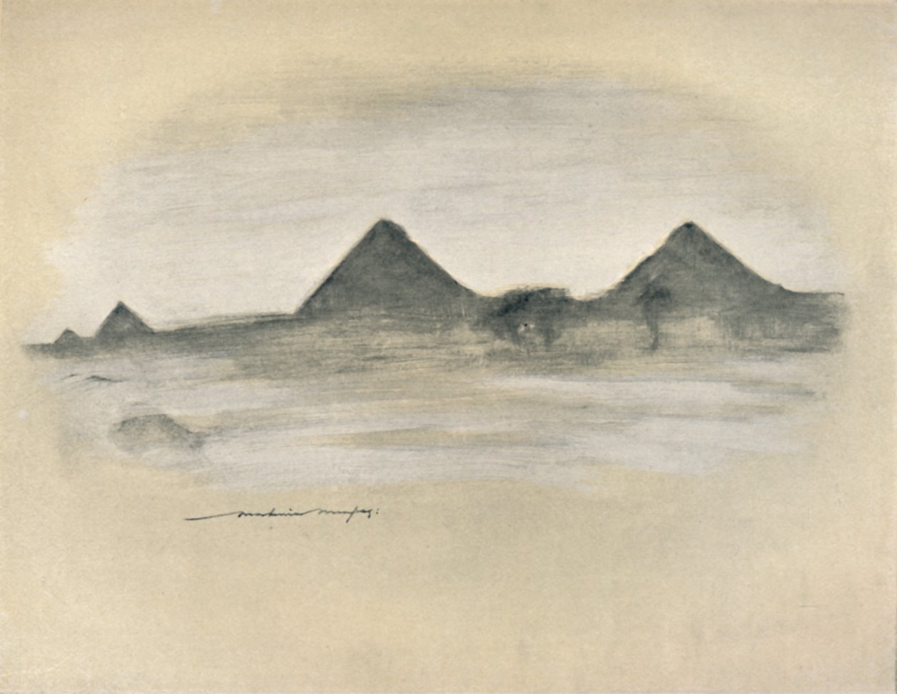 „Piramidy”, 1903 autorstwa Mortimer L Menpes