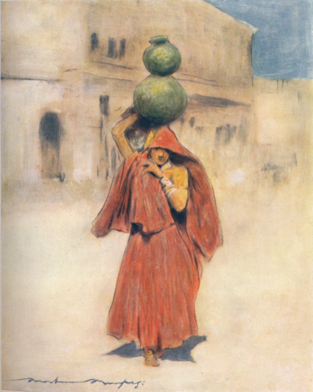 Woźnica, 1905 autorstwa Mortimer Ludington Menpes