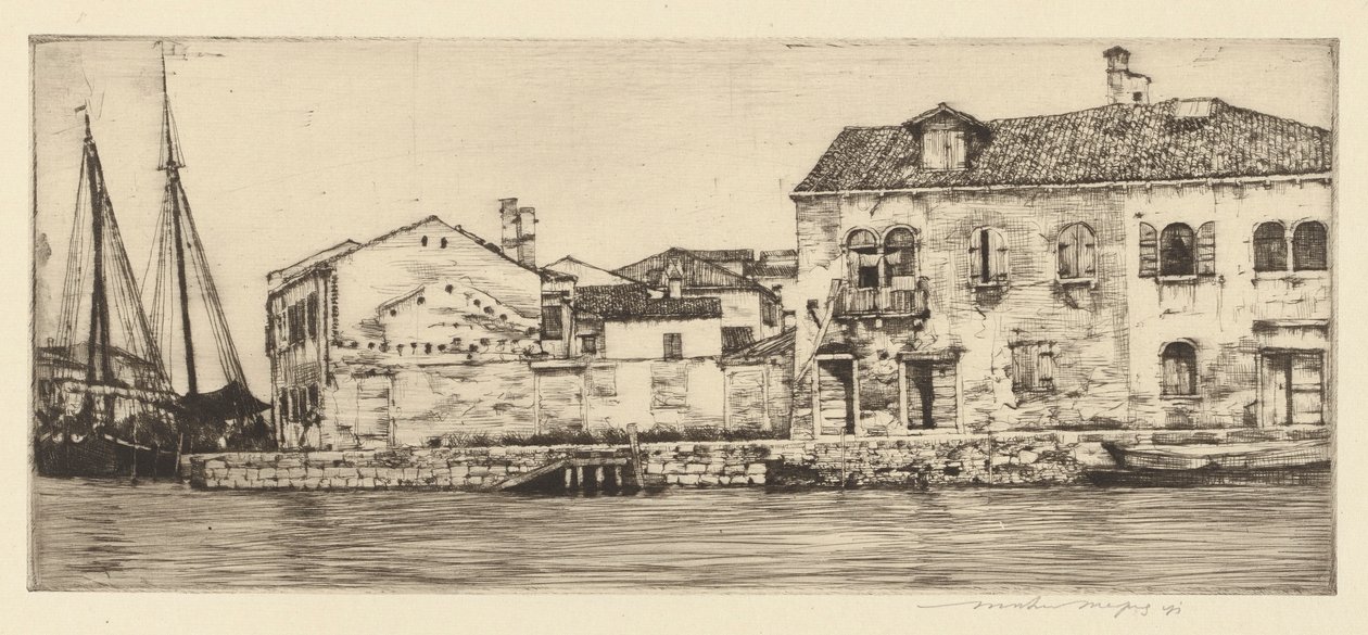 Giudecca, Wenecja autorstwa Mortimer Menpes