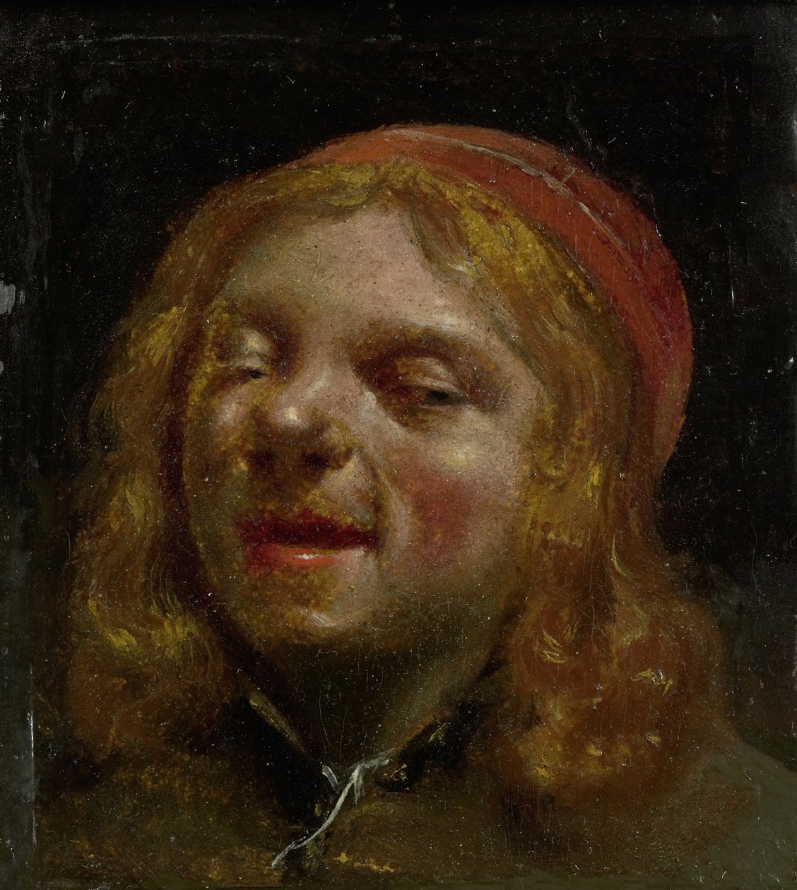 Autoportret, tzw. Portret Jana Fabusa, 1660-61 (olej na papierze, wys. 8cm × szer. 7 autorstwa Moses Ter Borch