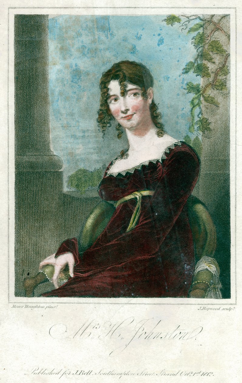 Pani H. Johnston, 1818. autorstwa Moses Haughton