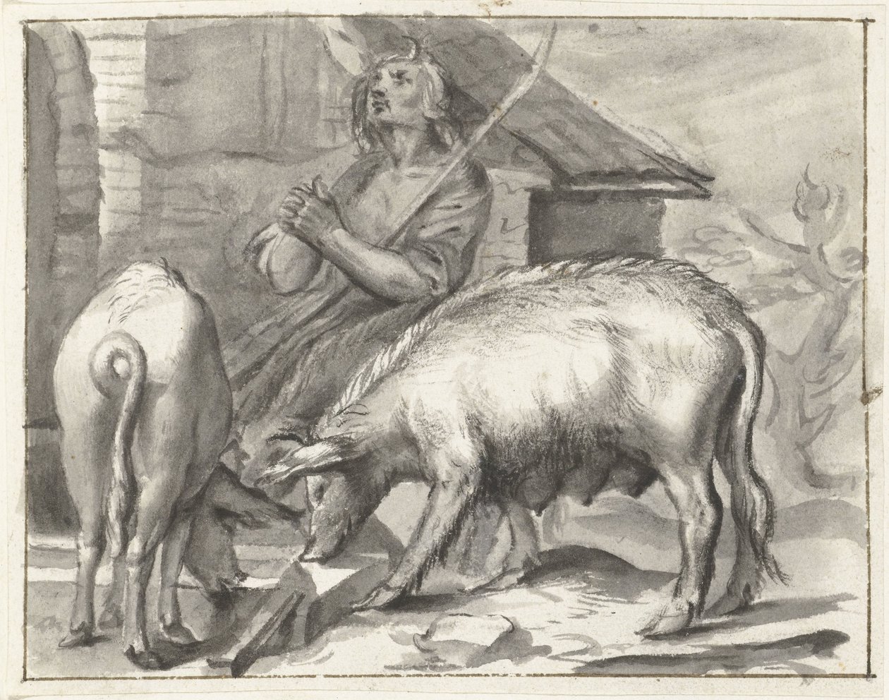 Gospodarstwo z drobiem autorstwa Moses Ter Borch