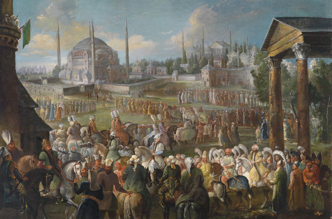 Procesja Sułtana w Stambule 1736 autorstwa Mour