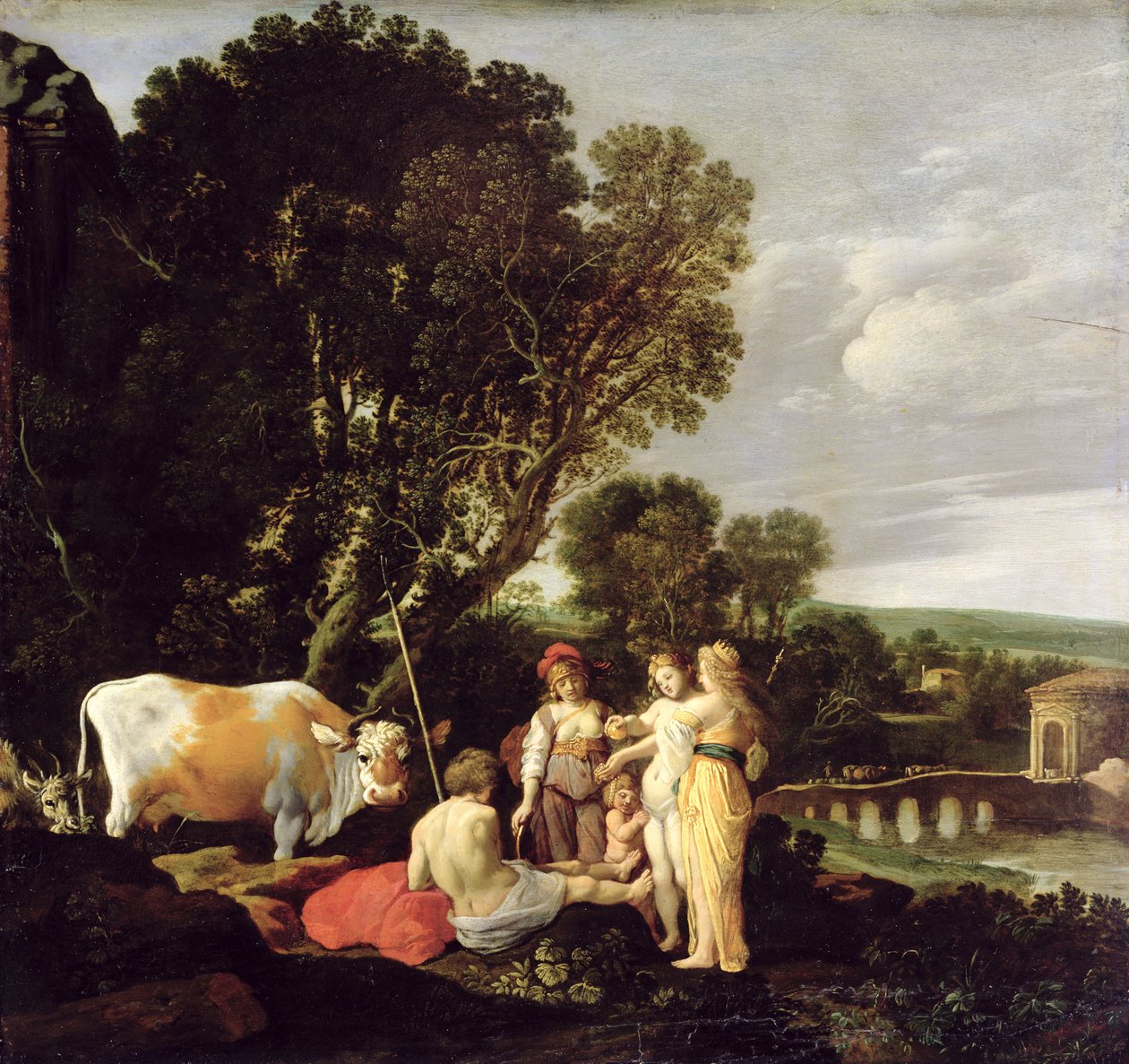 Wyrok Paryża, 1626 autorstwa Moyses or Moses Matheusz. van Uyttenbroeck
