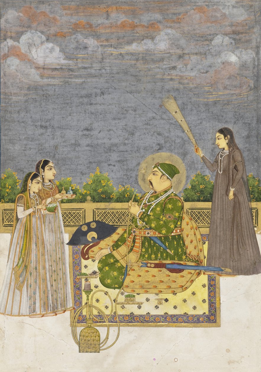 Cesarz Muhammad Szach, ok. 1735 autorstwa Mughal School