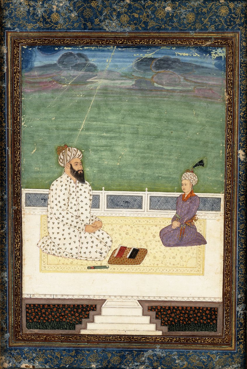 Mułła i uczeń, XVIII wiek autorstwa Mughal School