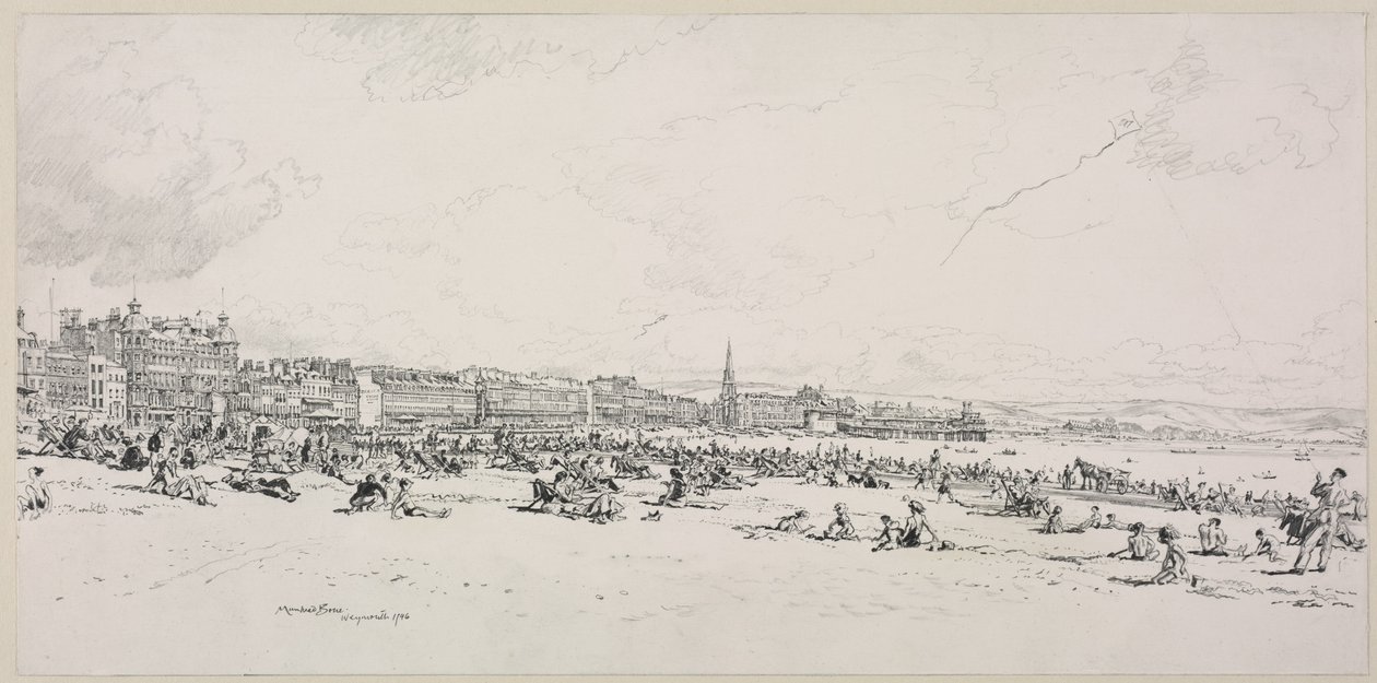 Zatoka Weymouth, wysoki sezon autorstwa Muirhead Bone