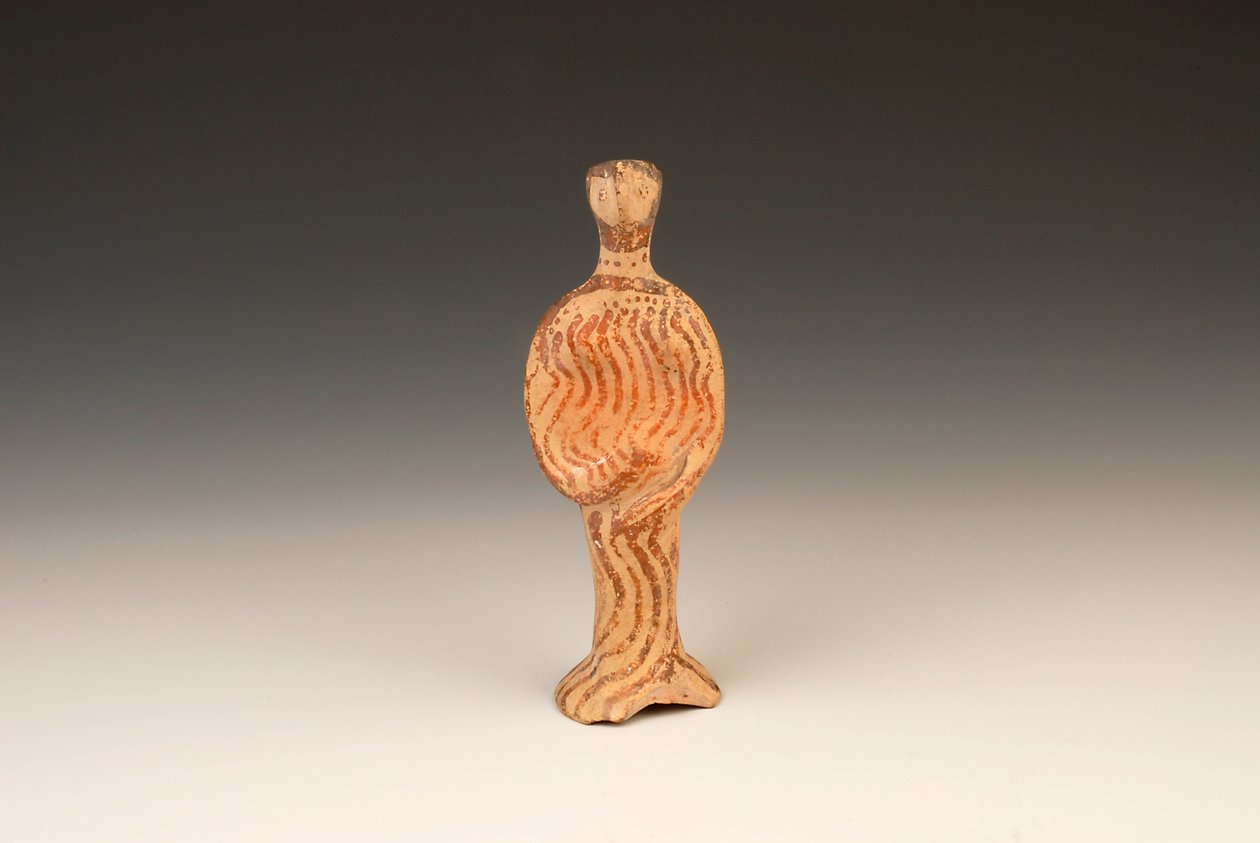 Figura kobiety, ok. 1400-1370 pne terakota autorstwa Mycenaean